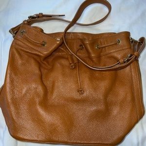 Ora Delphine Tan Leather Purse